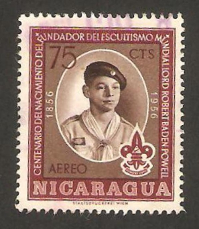 centº del nacimiento de lord robert baden powel, fundador del escutismo