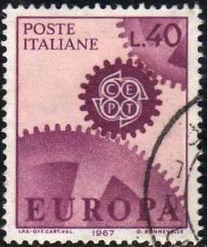 Italia 1967 Scott 951 Sello Serie Europa usado