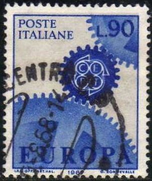 Italia 1967 Scott 952 Sello Serie Europa usado