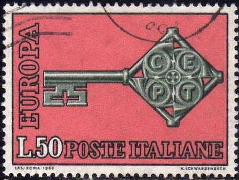 Italia 1968 Scott 979 Sello Serie Europa usado