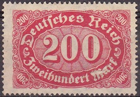 Deutsches Reich 1922 Scott 200 Sello Nuevo Basica Numeros 200 s/goma Alemania Michel248