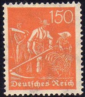 Deutsches Reich 1922 Scott 148 Sello Nuevo ** Agricultores 150 Alemania Germany 