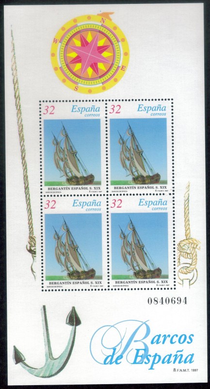 ESPANA 1997 (E3350) H BARCOS DE EPOCA 32p