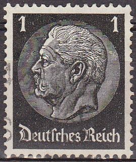 Deutsches Reich 1933 Scott 415 Sello 85 Cumpleaños de Von Hindenburg 1 Usado Alemania Allemagne Germ