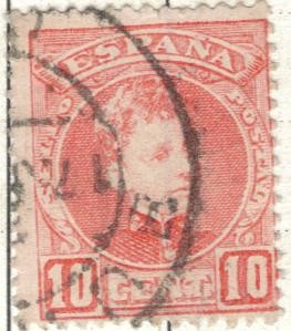 ESPANA 1901 (E243) Alfonso XIII tipo cadete 10c 2