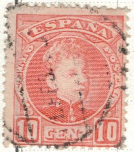 ESPANA 1901 (E243) Alfonso XIII tipo cadete 10c