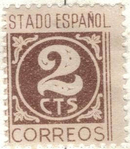 ESPANA 1937 (E815) Cifras Cid e Isabel 2c