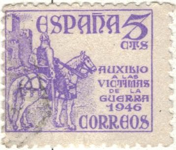 ESPANA 1949 (E1062) Provictimas de la guerra  5c