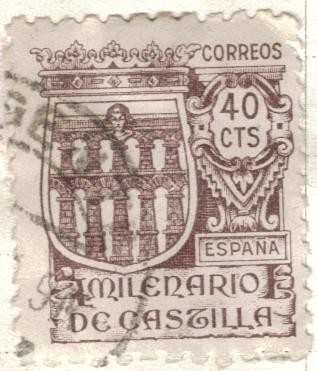 ESPANA 1944 (E978) Milenario de Castilla 40c