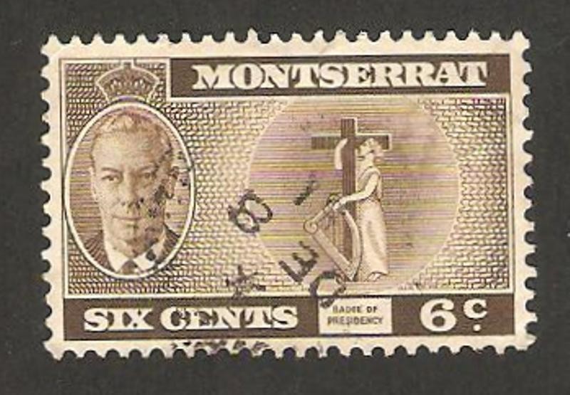 montserrat - george VI, sello de la presidencia