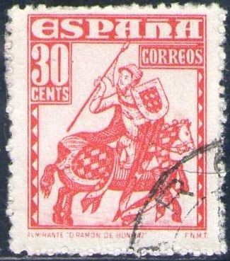 ESPAÑA 1948 1034 Sello Personajes Almirante Bonifaz Usado Espana Spain Espagne Spagna Spanje Spanien