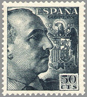 ESPAÑA 1949 1053 Sello Nuevo General Franco 50c Espana Spain Espagne Spagna Spanje Spanien