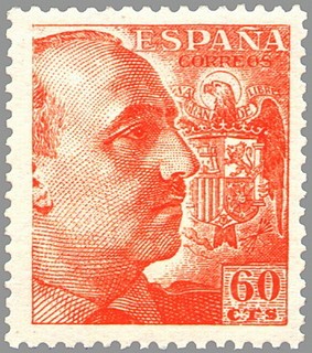 ESPAÑA 1949 1054 Sello Nuevo General Franco 60c Espana Spain Espagne Spagna Spanje Spanien