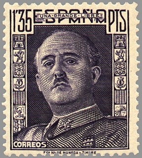 ESPAÑA 1949 1061 Sello Nuevo General Franco 1,35p Espana Spain Espagne Spagna Spanje Spanien