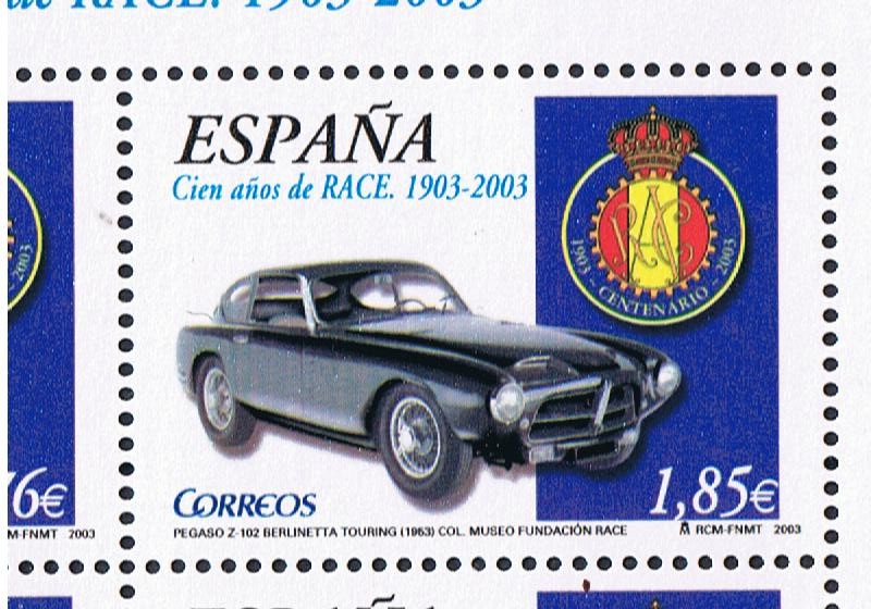 Edifil  SH 3996 D  Cien años del Real Automóvil Club de España (R.A.C.E.)  