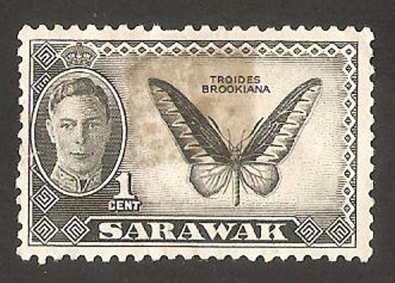 sarawak - george VI, mariposa