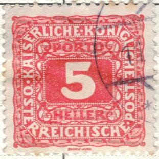 AUSTRIA 1926 (47B) Neue Zeichnung 5h