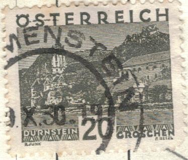 AUSTRIA 1929 (M503) Paisejes con lago - Niederosterreich 20h