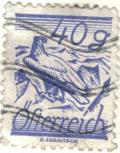 AUSTRIA 1925-27 (M462) Freimarken in Schillingwahrung 40g