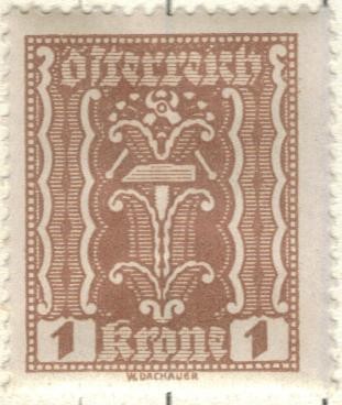 AUSTRIA 1922-24 (M361) Freimarken 1kr