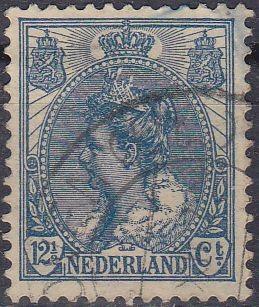 Holanda 1898-1924 Scott 068 Sello Reina Wihelmina usado Netherland 