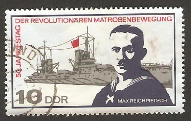 1003 - 50 anivº de la revuelta de los marineros, Max Reichpiestsch