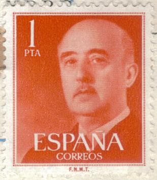 ESPANA 1955 (E1153) General Franco 1p