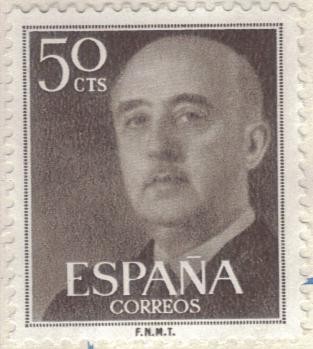 ESPANA 1955 (E1149) General Franco 50c