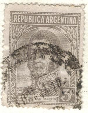 ARGENTINA 1935 (MT) San Martin 3c 2