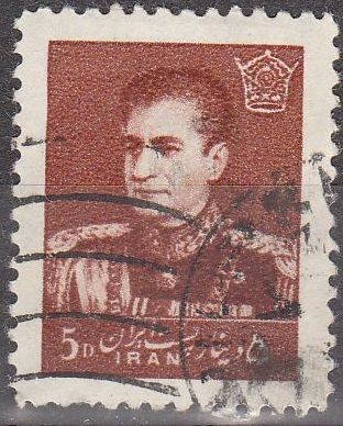 IRAN 1959 Scott 1138 Sello Mohammad Shah Reza Pahlavi 5D usado 