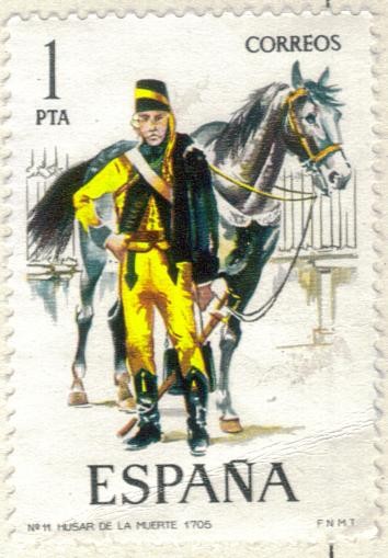 ESPANA 1974 (E2197) Uniformes militares 1p 2