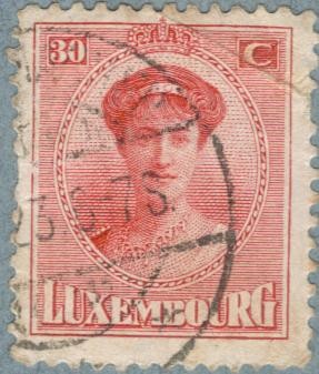 LUXEMBURGO 1921-22 (M129) Gran Duquesa Carlota 30c