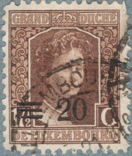 LUXEMBURGO 1915 (M115) Gran Duquesa Carlota 20c