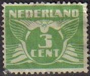 Holanda 1924-26 Scott 170 Sello Gull Gaviota 3 usado Netherland 