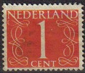 Holanda 1946-57 Scott 282 Sello Serie Numeros usado Netherland