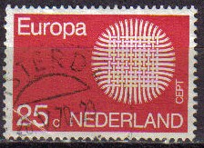 Holanda 1970 Scott 483 Sello Europa CEPT usado Netherland