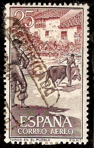 Toros en el pueblo