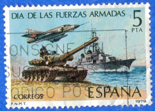 ESPANA 1979 (E2525) Dia de las Fuerzas Armadas 5p