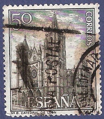 Edifil 1542 Catedral de León 0,50