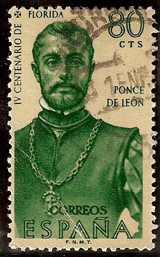 IV Centenario del descubrimiento de la Florida - Ponce de León