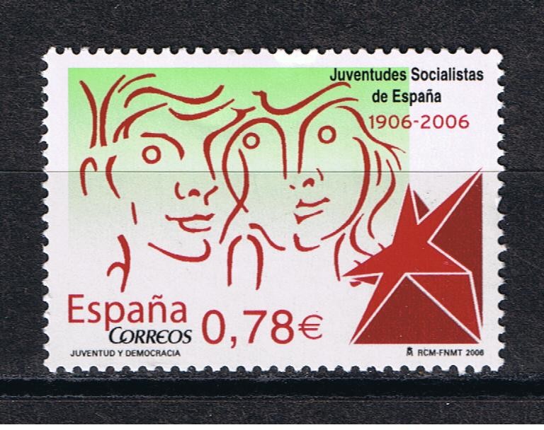 Edifil  4240  100 años de las juventudes Socialistas de España.  