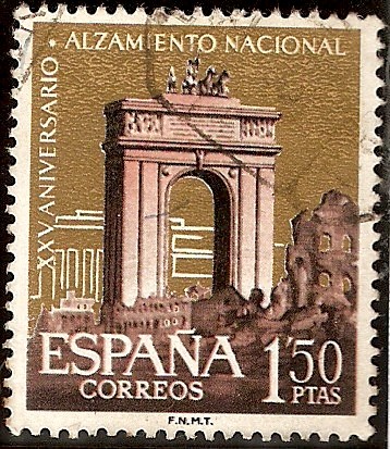 XXV aniversario del Alzamiento Nacional - Arco del Triundo