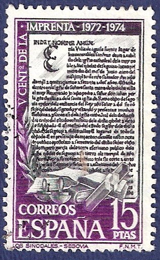 Edifil 2166 V centenario de la imprenta 15