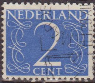 Holanda 1946-57 Scott 283 Sello Serie Numeros usado Netherland