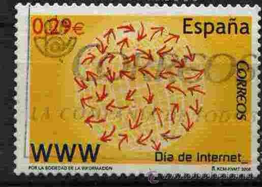 ESPAÑA 2006 4238 Sello Dia de Internet usado Espana Spain Espagne Spagna Spanje Spanien 