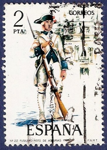 Edifil 2278 Fusilero del regimiento de Asturias 2