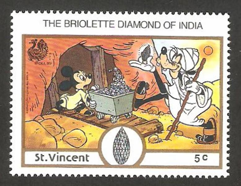 diamante de la India, el briolette