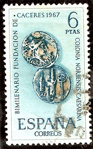 Bimilenario de la Fundación de Cáceres - Denario romano