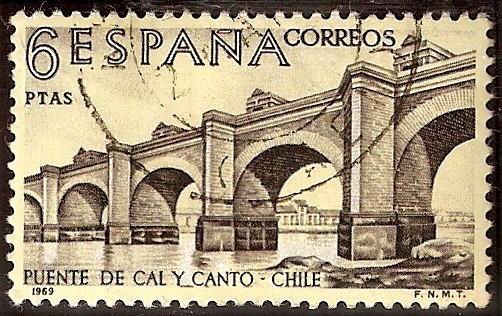 Forjadores de América - Puente de Cal y Canto sobre el río Mapocho