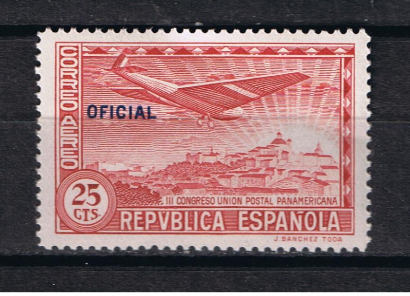 Edifil  632  III Congreso de la Unión Postal Panamericana.  Con habilitación Oficial.   